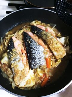 フライパンで*鮭のちゃんちゃん焼き-レシピのメイン写真