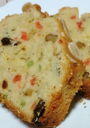ドライフルーツたっぷりパウンドケーキ♪-レシピのメイン写真