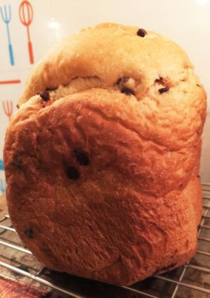 ノンオイル全粒粉チョコチップパン♪-レシピのメイン写真