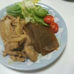 รูปของ ご飯が進む！蒟蒻と豚肉のカレー風味焼き