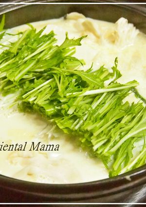 シンプル!生姜香る白だし味な豆乳豆腐鍋-レシピのメイン写真