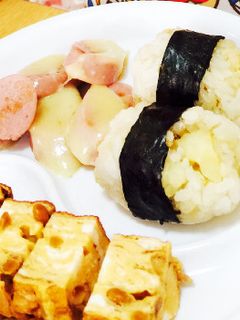 おチビの昼ご飯の納豆卵焼き♡-レシピのメイン写真