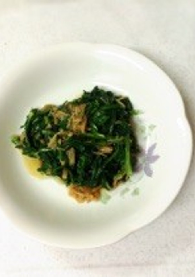ご飯がすすむ‼️春菊とナメタケの和え物-レシピのメイン写真