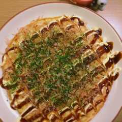 รูปของ ペロリ！ネギタップリすぎ！お好み焼き！
