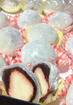レンジで超簡単♪いちご大福-レシピのメイン写真