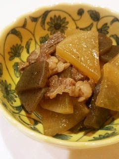 牛肉で!大根とこんにゃくの炒め煮-レシピのメイン写真