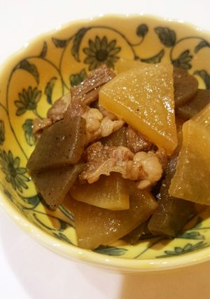 牛肉で！大根とこんにゃくの炒め煮-レシピのメイン写真