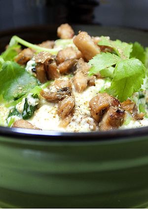 穴子と三つ葉のとろ〜り豆腐丼-レシピのメイン写真