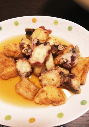 タコﾁｬﾝとながいもの揚げだし-レシピのメイン写真