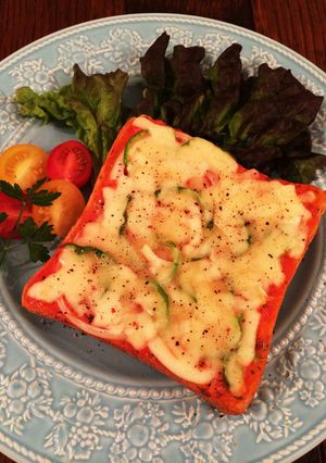 簡単食パンアレンジ♡チーズピザトースト-レシピのメイン写真