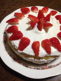いちごのババロアショートケーキ-レシピのメイン写真