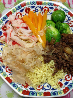 牛肉そぼろと春野菜の冷やし中華-レシピのメイン写真