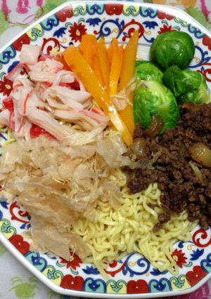 牛肉そぼろと春野菜の冷やし中華-レシピのメイン写真
