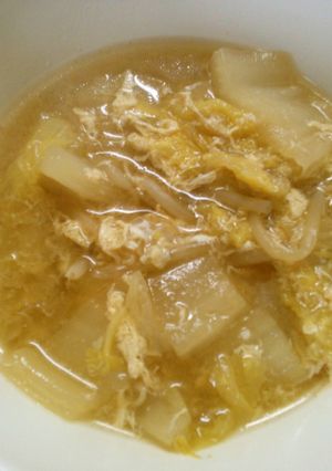簡単！　もやしと　白菜　卵の　味噌煮込み-レシピのメイン写真