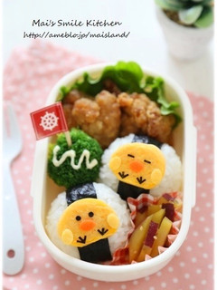 卵焼きdeひよこちゃん♪キャラ弁おかず-レシピのメイン写真
