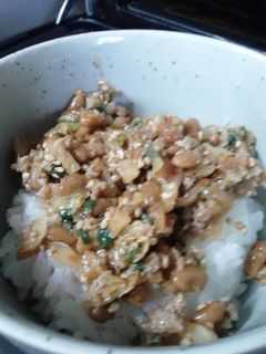 納豆と餃子の具炒め-レシピのメイン写真