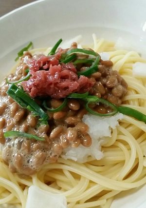 納豆好きのパスタランチ♬-レシピのメイン写真