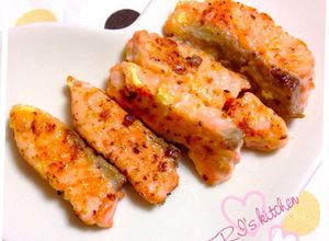 こどもごはん♡お刺身deサーモンムニエル-レシピのメイン写真
