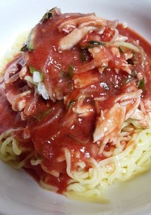 マルちゃん正麺　冷やし中華でトマト冷やし-レシピのメイン写真