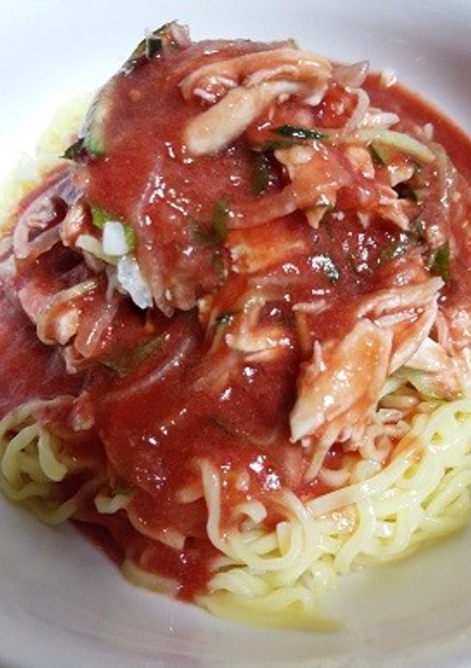 マルちゃん正麺　冷やし中華でトマト冷やし-レシピのメイン写真