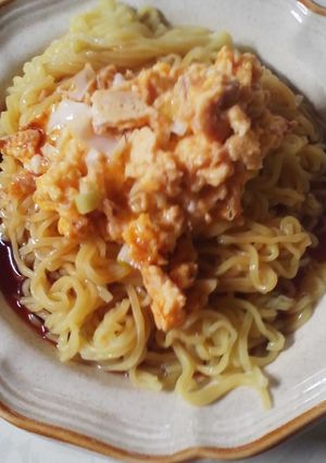 簡単♪カルボナーラ風冷やし中華-レシピのメイン写真