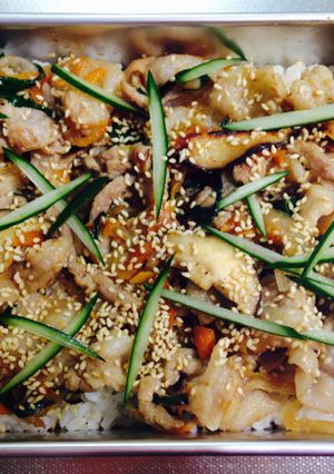 花粉症対策！野球少年の豚バラ漬け焼き弁当-レシピのメイン写真