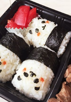 キャラ弁★彡パンダ俵むすび-レシピのメイン写真