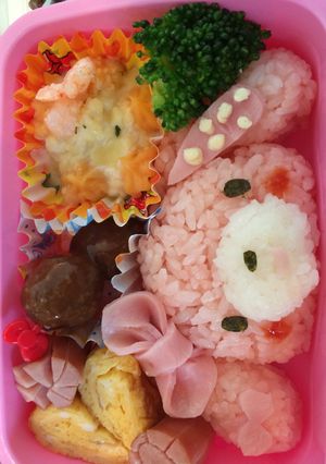 キャラ弁♡ボンボンりぼんちゃん-レシピのメイン写真
