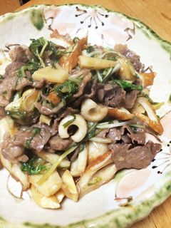 水菜オイスター炒め-レシピのメイン写真