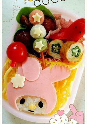 マイメロ♡弁当-レシピのメイン写真