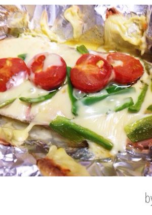 とろ〜りチーズがたまらん♡鮭のホイル焼き-レシピのメイン写真