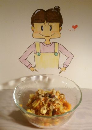 人参と林檎とドライフルーツとナッツサラダ-レシピのメイン写真