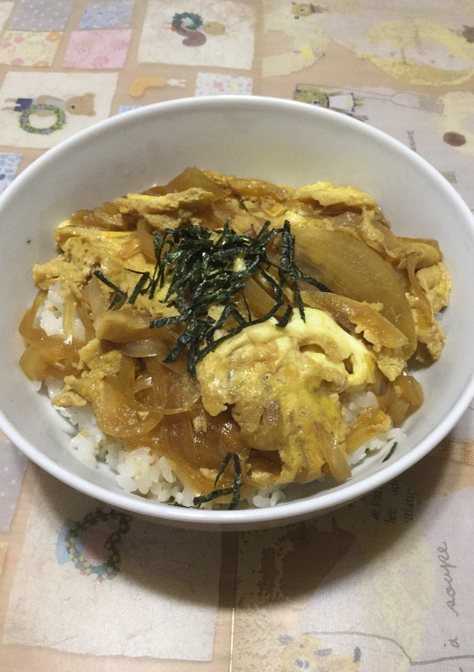 お稲荷さんを作った残り汁で簡単玉子丼-レシピのメイン写真