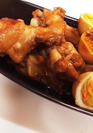 手羽元と煮卵の甘たれ煮-レシピのメイン写真