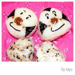 รูปของ 【キャラ弁】おむすびマン♡おにぎり