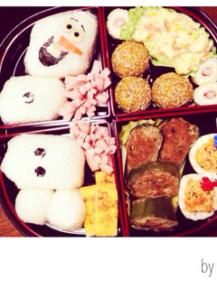 【キャラ弁】オラフ♡おにぎり-レシピのメイン写真