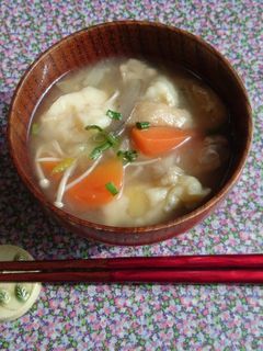 ふわふわタピオカすいとん♪-レシピのメイン写真
