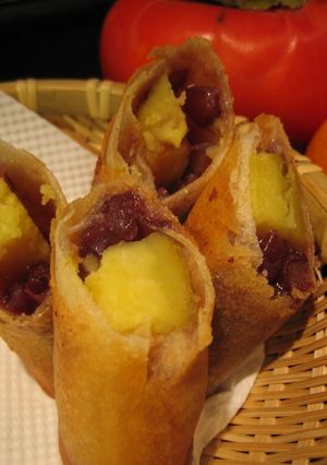 サツマイモと小豆のデザート春巻き-レシピのメイン写真