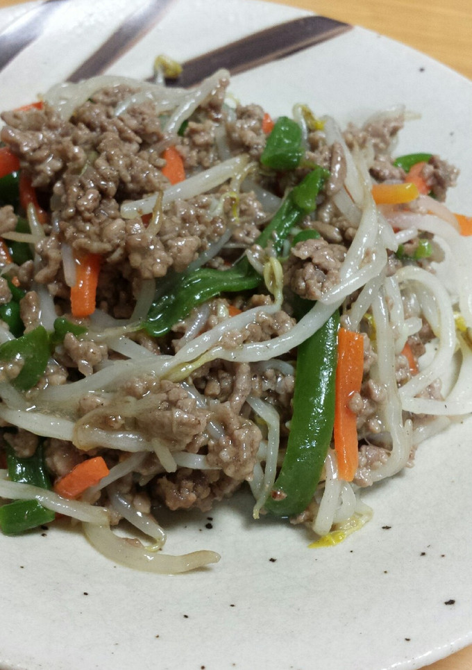 ごはんに合う！挽き肉と野菜の中華炒め-レシピのメイン写真