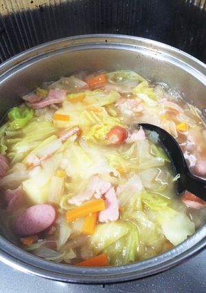 〜余った野菜の消化に〜野菜スープ-レシピのメイン写真