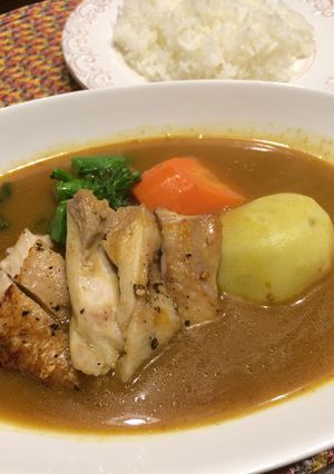 ダイショーカレー鍋の素で☆スープカレー-レシピのメイン写真