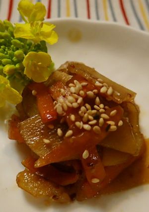 菊芋と人参の甘酢炒め☆-レシピのメイン写真