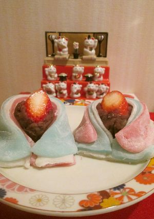 ♡ひな祭り♡　雛いちご大福-レシピのメイン写真