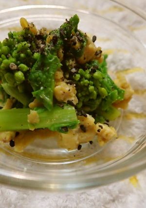 菜の花と炒り卵の和え物-レシピのメイン写真