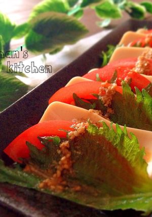 ✿豆腐で和風カプレーゼ♡胡麻ポン酢✿-レシピのメイン写真