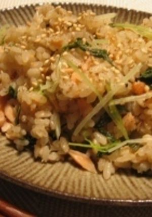 鮭と水菜の混ぜご飯☆-レシピのメイン写真