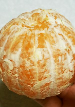 ネーブルの皮を簡単に手でむく方法☆-レシピのメイン写真