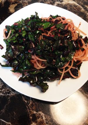 捨てないで！ビーツの葉パスタ-レシピのメイン写真