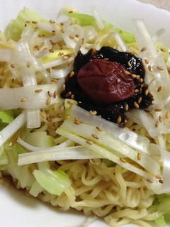梅と海苔の佃煮ではんなり和風冷やし中華-レシピのメイン写真