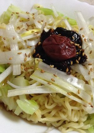 梅と海苔の佃煮ではんなり和風冷やし中華-レシピのメイン写真